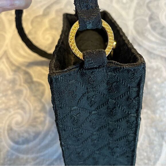 kleinberg sherrill black top handle shoulder bag - Picture 5 of 5
